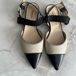 Nero Giardini Women's Black and Cream Heels
